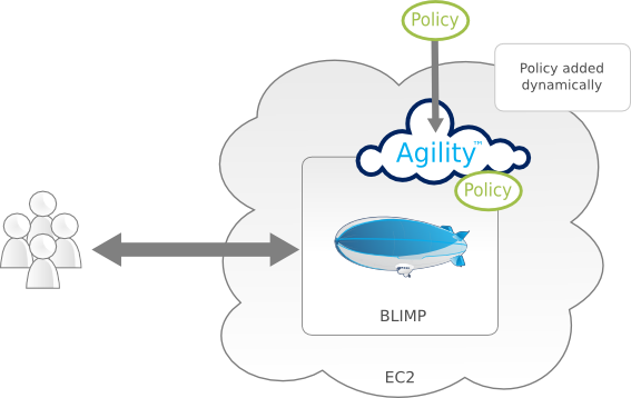 Agility managing BLIMP on a single cloud